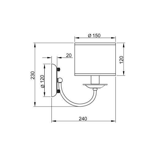 Бра Vele Luce Soprano VL4194W01 Бра Vele Luce Soprano VL4194W01