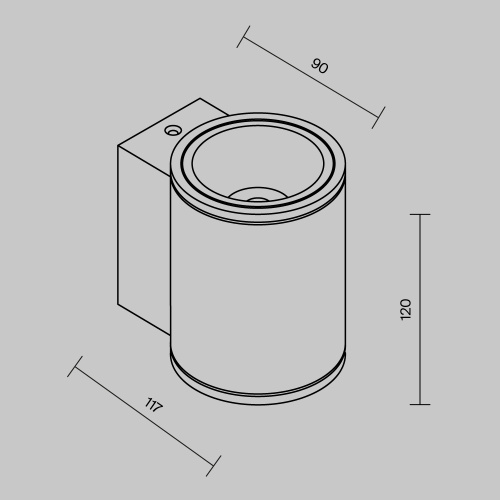 Настенный светильник (бра) Outdoor O303WL-L5GF3K Настенный светильник (бра) Outdoor O303WL-L5GF3K