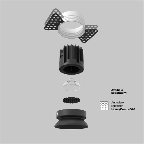 Встраиваемый светильник Technical DL058-7W4K-TRS-B Встраиваемый светильник Technical DL058-7W4K-TRS-B