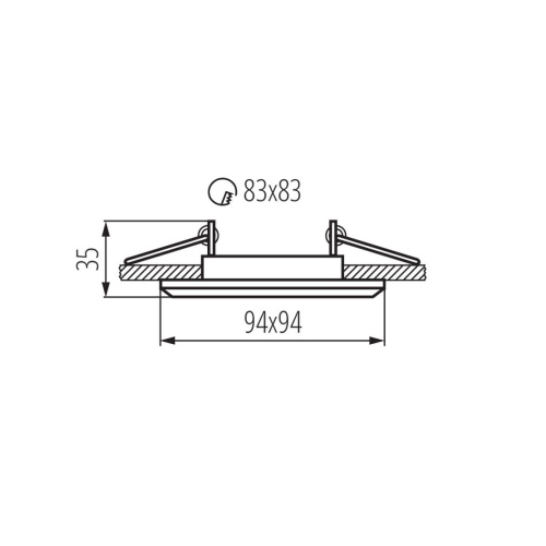 Точечный светильник Kanlux ALREN DTL-W 26753 Точечный светильник Kanlux ALREN DTL-W 26753