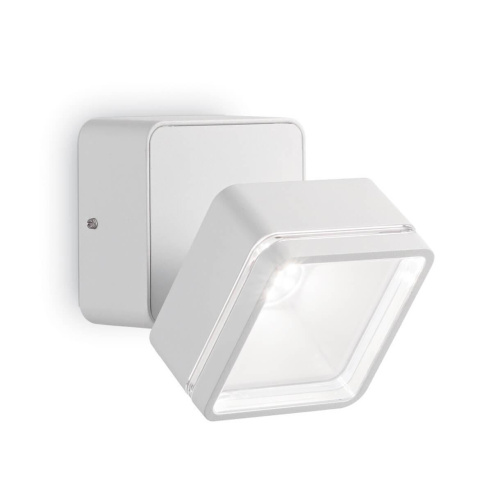 Уличный настенный светодиодный светильник Ideal Lux Omega Ap Square Bianco 4000K 172507 Уличный настенный светодиодный светильник Ideal Lux Omega Ap Square Bianco 4000K 172507