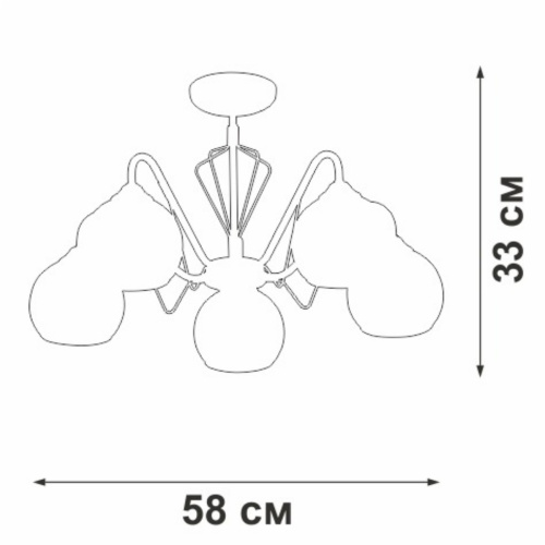 Потолочная люстра Vitaluce V3951-7/5PL Потолочная люстра Vitaluce V3951-7/5PL