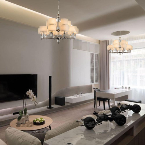 Подвесная люстра Lumien Hall Малье LH1053/15H-NK-WT Подвесная люстра Lumien Hall Малье LH1053/15H-NK-WT