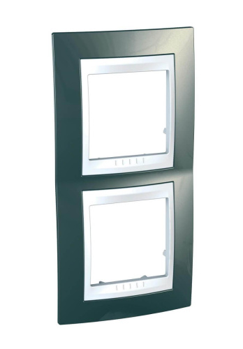 Рамка 2-постовая вертикальная Schneider Electric Unica Хамелеон MGU6.004V.824 Рамка 2-постовая вертикальная Schneider Electric Unica Хамелеон MGU6.004V.824