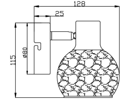 Спот Rivoli Craquelure 7008-701 Спот Rivoli Craquelure 7008-701