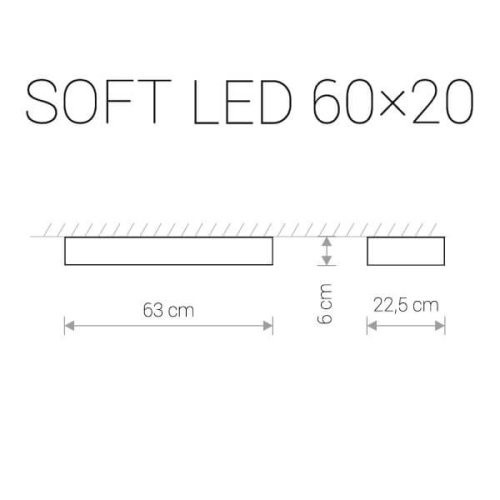 Потолочный светодиодный светильник Nowodvorski Soft Led 9534 Потолочный светодиодный светильник Nowodvorski Soft Led 9534