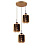 Подвесная люстра Lumina Deco Alacosmo LDP 6811-3 RD GD