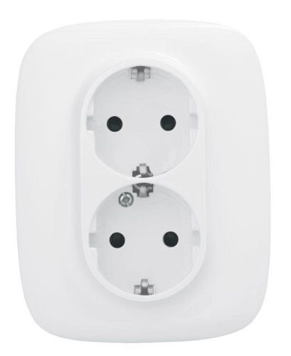 Розетка двойная Legrand Valena Allure 16A 250V с/з со шторками безвинтовой зажим белая 753726 Розетка двойная Legrand Valena Allure 16A 250V с/з со шторками безвинтовой зажим белая 753726