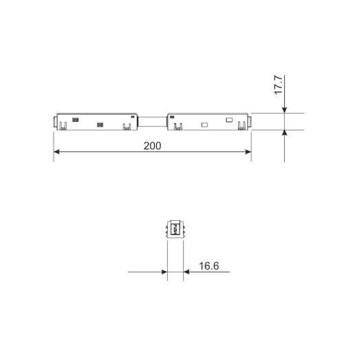 Коннектор прямой Elektrostandard Slim Magnetic 85096/00 a057211 Коннектор прямой Elektrostandard Slim Magnetic 85096/00 a057211