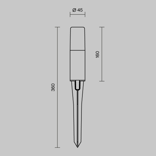 Ландшафтный светильник Maytoni Outdoor O416FL-L3B3K Ландшафтный светильник Maytoni Outdoor O416FL-L3B3K