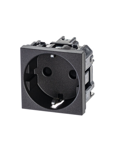 Розетка ABB Zenit с/з 16A 250V со шторками винтовой зажим антрацит 2CLA228800N1801 Розетка ABB Zenit с/з 16A 250V со шторками винтовой зажим антрацит 2CLA228800N1801