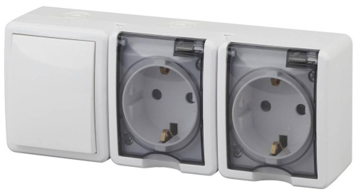 Блок розетки-выключатель ЭРА Эксперт IP54 16A 250V 11-7403-01 Б0027673 Блок розетки-выключатель ЭРА Эксперт IP54 16A 250V 11-7403-01 Б0027673