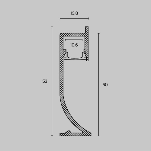 Комплектующие к светодиодной ленте Led Strip ALM-5314-B-2M Комплектующие к светодиодной ленте Led Strip ALM-5314-B-2M