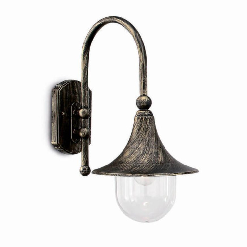 Уличный настенный светильник Ideal Lux Cima Ap1 Nero Antico 024134 Уличный настенный светильник Ideal Lux Cima Ap1 Nero Antico 024134