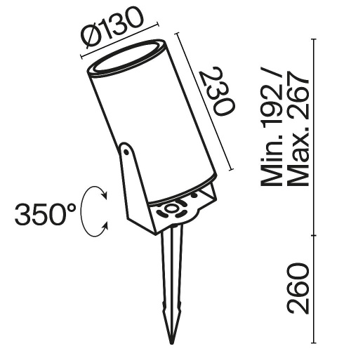 Ландшафтный светильник Outdoor O050FL-L30W3K Ландшафтный светильник Outdoor O050FL-L30W3K