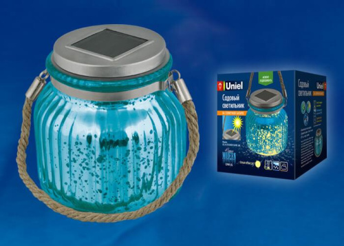 Светильник на солнечных батареях (UL-00003208) Uniel Modern USL-M-210/GN120 Blue Jar Светильник на солнечных батареях (UL-00003208) Uniel Modern USL-M-210/GN120 Blue Jar