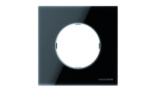 Рамка 1-постовая ABB Sky Moon cтекло чёрное 2CLA867100A3101 Рамка 1-постовая ABB Sky Moon cтекло чёрное 2CLA867100A3101