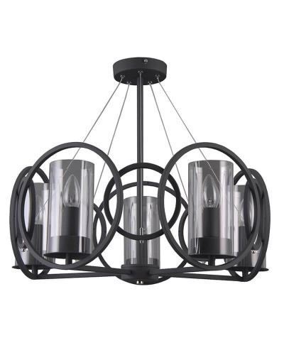 Подвесная люстра Lumien Hall Олави 3302/5P-SBK-CL Подвесная люстра Lumien Hall Олави 3302/5P-SBK-CL