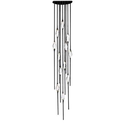 Подвесной светильник Pezzo 12 pearl black
