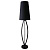 Торшер Zumaline Lorita TS-110314F-BK
