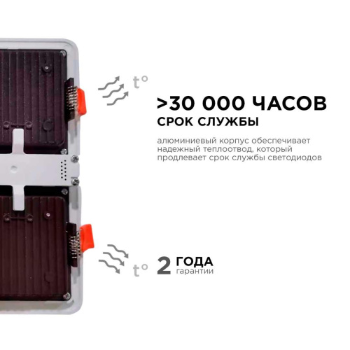 Встраиваемый светодиодный светильник Apeyron 42-019 Встраиваемый светодиодный светильник Apeyron 42-019