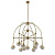 Подвесная люстра Crystal Lux Truena SP-PL6+3+1 Bronze