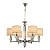Подвесная люстра Lumien Hall Малье LH1053/6H-NK-WT