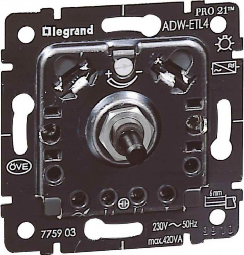 Диммер поворотный Legrand Galea Life 420W 775903 Диммер поворотный Legrand Galea Life 420W 775903
