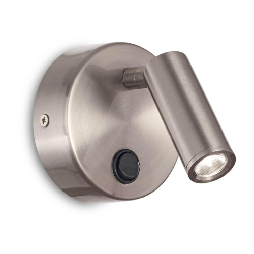 Светодиодный спот Ideal Lux Page AP Round Nickel 233673 Светодиодный спот Ideal Lux Page AP Round Nickel 233673