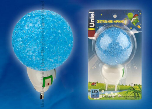 Настенный светодиодный светильник (10328) Uniel DTL-309-Шар/Blue/1LED/0,1W Настенный светодиодный светильник (10328) Uniel DTL-309-Шар/Blue/1LED/0,1W