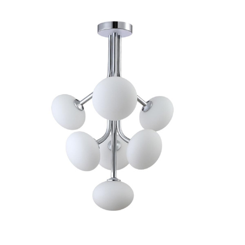 Подвесная люстра Crystal Lux ALICIA SP7 CHROME/WHITE Подвесная люстра Crystal Lux ALICIA SP7 CHROME/WHITE
