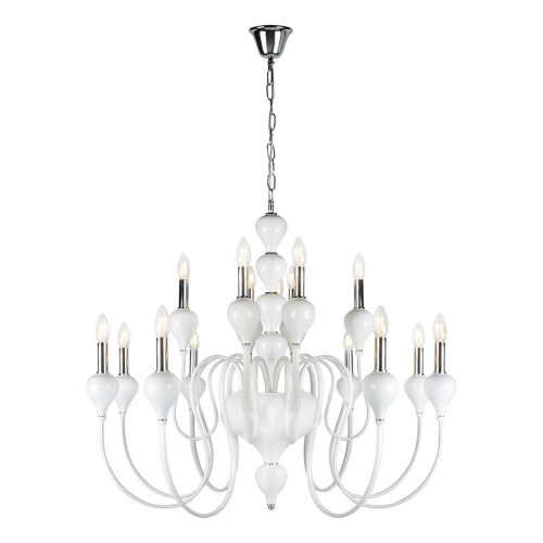 Подвесная люстра iLamp Lady 88003-10+5 WH Подвесная люстра iLamp Lady 88003-10+5 WH