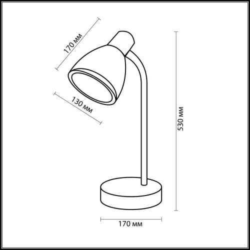 Настольная лампа Odeon Light Mansy 2411/1T Настольная лампа Odeon Light Mansy 2411/1T