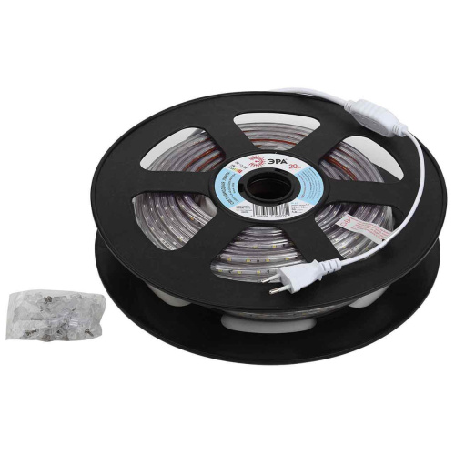 Светодиодная влагозащищенная лента ЭРА 4,8W/m 60LED/m 5050SMD 6500K 20M LS2835-4,8-60-220-6500К-IP67-20m Б0043095 Светодиодная влагозащищенная лента ЭРА 4,8W/m 60LED/m 5050SMD 6500K 20M LS2835-4,8-60-220-6500К-IP67-20m Б0043095
