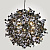 Люстра Tezani Argent Suspension Pendant Lamp 85 Chromium D50 By Imperiumloft