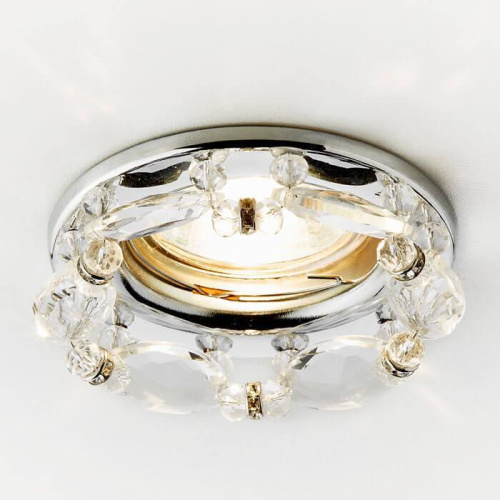 Встраиваемый светильник Ambrella light Crystal K212 CL/CH Встраиваемый светильник Ambrella light Crystal K212 CL/CH