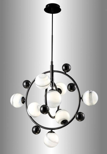 Подвесная люстра Crystal Lux Salvadore SP8V Black Chromium Подвесная люстра Crystal Lux Salvadore SP8V Black Chromium