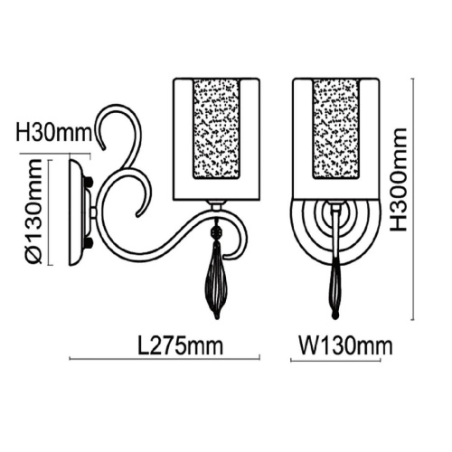 Бра MW-Light Эллегия 303022601 Бра MW-Light Эллегия 303022601