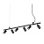 Подвесная люстра Ideal Lux Dynamite SP6 Nero 231396 Подвесная люстра Ideal Lux Dynamite SP6 Nero 231396