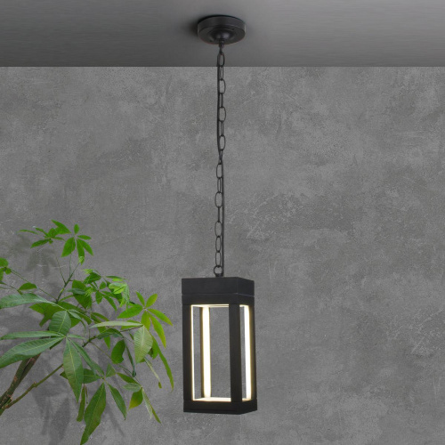 Уличный подвесной светодиодный светильник Elektrostandard Frame 1528 Techno Led черный a051857 Уличный подвесной светодиодный светильник Elektrostandard Frame 1528 Techno Led черный a051857