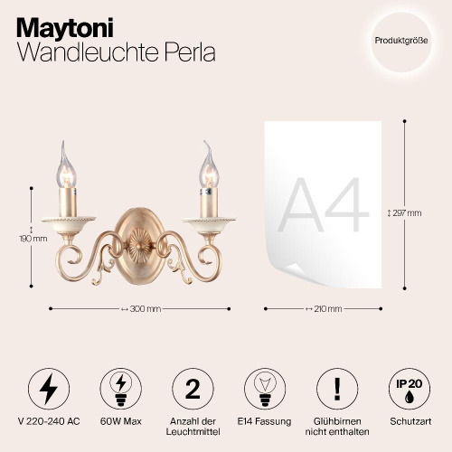 Бра Maytoni Perla ARM337-02-R Бра Maytoni Perla ARM337-02-R