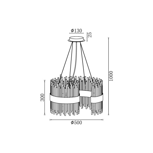 Подвесной светильник Vele Luce Kronos VL3244P12 Подвесной светильник Vele Luce Kronos VL3244P12