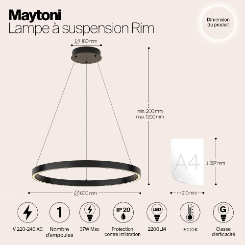 Подвесной светильник Maytoni MOD058PL-L32B3K Подвесной светильник Maytoni MOD058PL-L32B3K