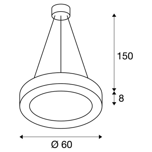 Подвесной светодиодный светильник SLV Medo Ring 1002891 Подвесной светодиодный светильник SLV Medo Ring 1002891
