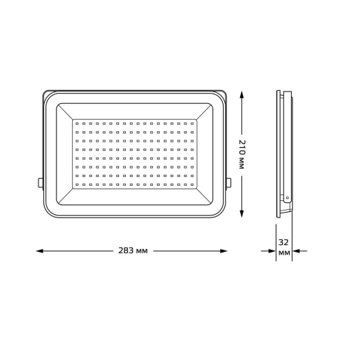 Прожектор светодиодный Gauss Qplus 100W 6500К 613511100 Прожектор светодиодный Gauss Qplus 100W 6500К 613511100
