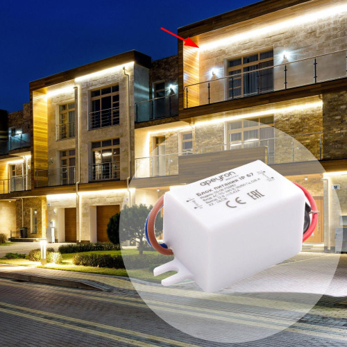 Блок питания Apeyron 12V 5W IP67 0.42A 03-08 Блок питания Apeyron 12V 5W IP67 0.42A 03-08