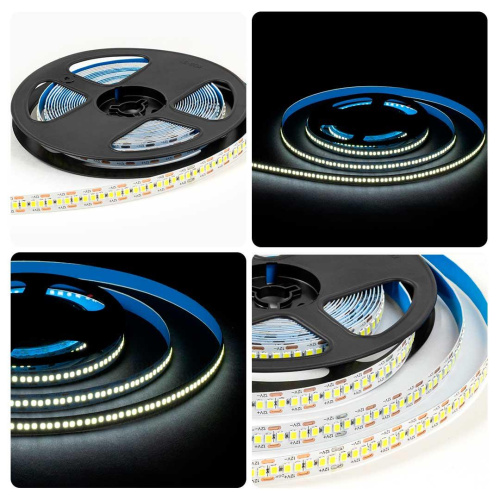 Светодиодная лента OGM 19,2W/m 240LED/m 2835SMD холодный белый 5M LSE-267 Светодиодная лента OGM 19,2W/m 240LED/m 2835SMD холодный белый 5M LSE-267