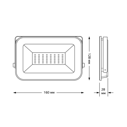 Прожектор светодиодный Gauss Qplus 30W 6500К 690511330 Прожектор светодиодный Gauss Qplus 30W 6500К 690511330