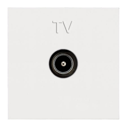 Розетка TV ABB Zenit альпийский белый 2CLA225070N1101