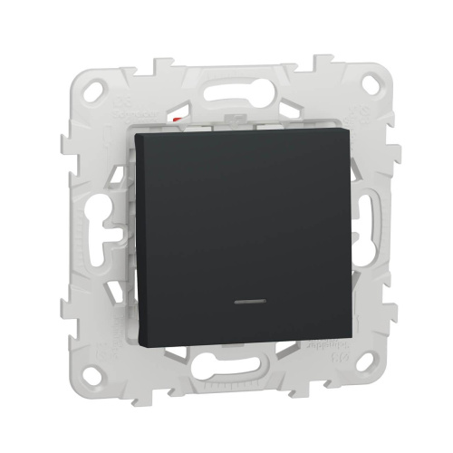 Переключатель одноклавишный перекрестный с подсветкой Schneider Electric Unica New NU520554N Переключатель одноклавишный перекрестный с подсветкой Schneider Electric Unica New NU520554N
